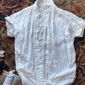 Classic oversized Irish linen shirt